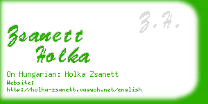 zsanett holka business card